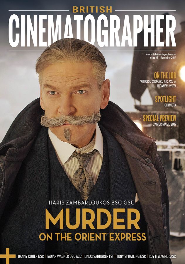 BRITISH CINEMATOGRAPHER magazine side cover Issue 84  November 2017