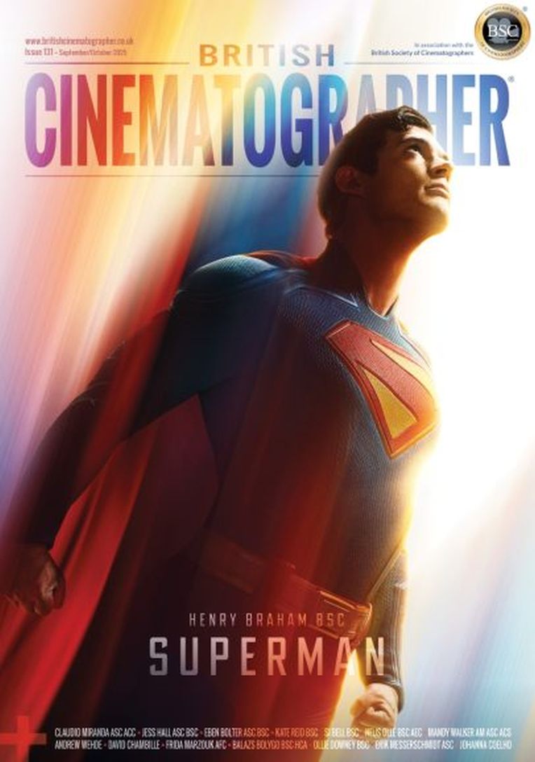 BRITISH CINEMATOGRAPHER magazine side cover Issue 131  September 2025