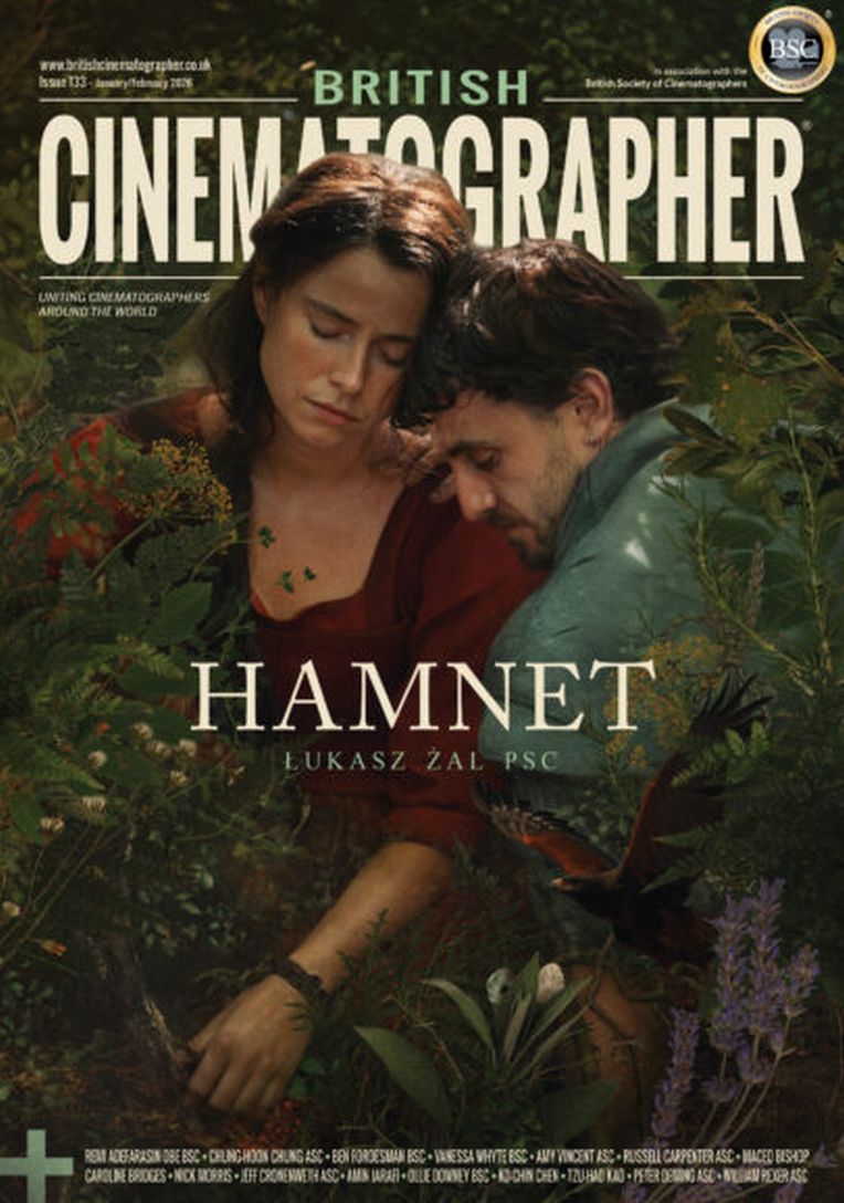 BRITISH CINEMATOGRAPHER magazine side cover Issue 133  January 2026