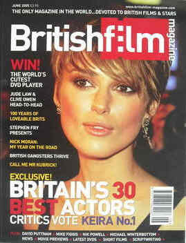 BRITISH FILM MAGAZINE magazine side cover Issue 1 June 2005