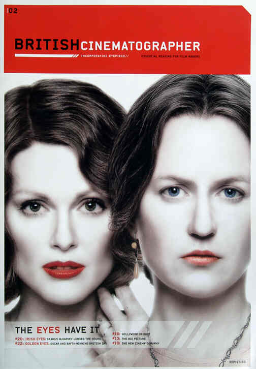 BRITISH CINEMATOGRAPHER magazine side cover Issue 2 March/April 2004