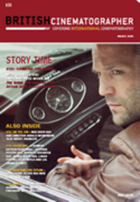 BRITISH CINEMATOGRAPHER magazine side cover Issue 26 March/April 2008
