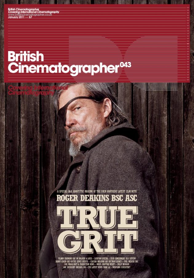 BRITISH CINEMATOGRAPHER magazine side cover Issue 43 January/February 2011