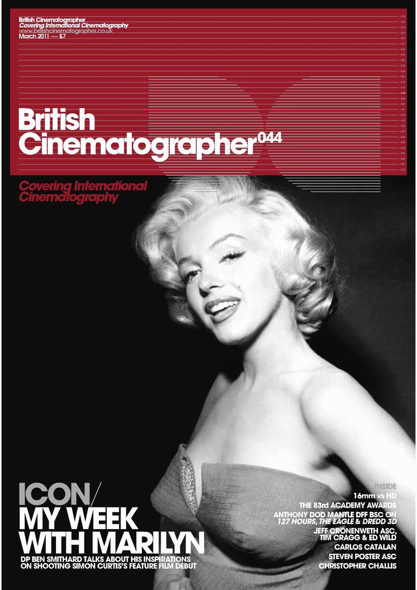 BRITISH CINEMATOGRAPHER magazine side cover Issue 44 March/April 2011