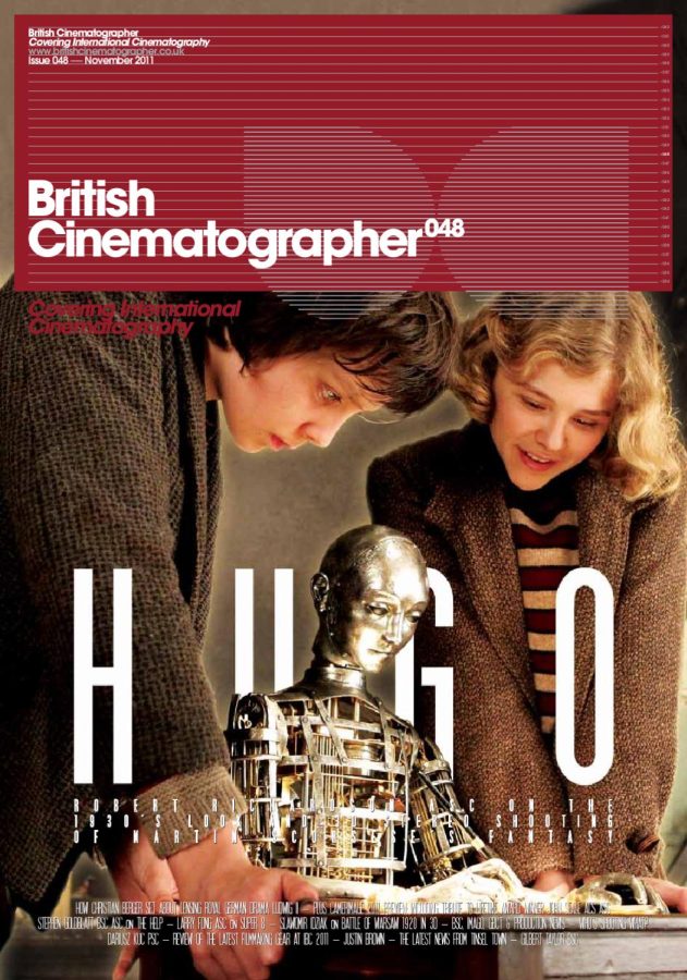 BRITISH CINEMATOGRAPHER magazine side cover Issue 48 November/December 2011