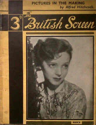 BRITISH SCREEN | THE magazine side cover March 1937