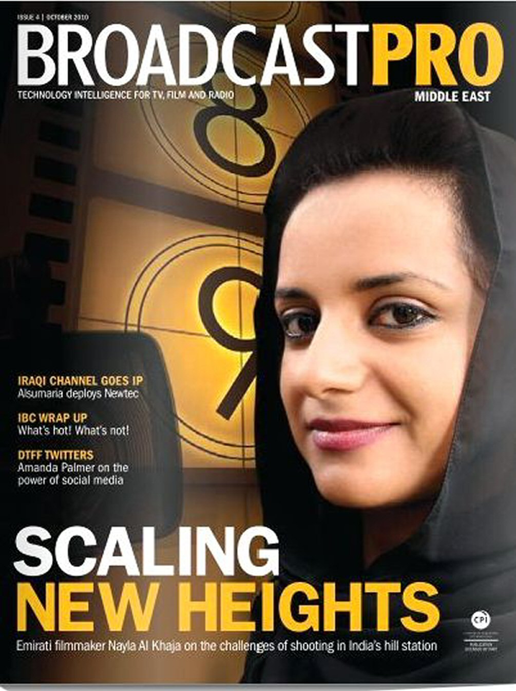 BROADCAST PRO MIDDLE EAST magazine side cover Issue 4  October 2010