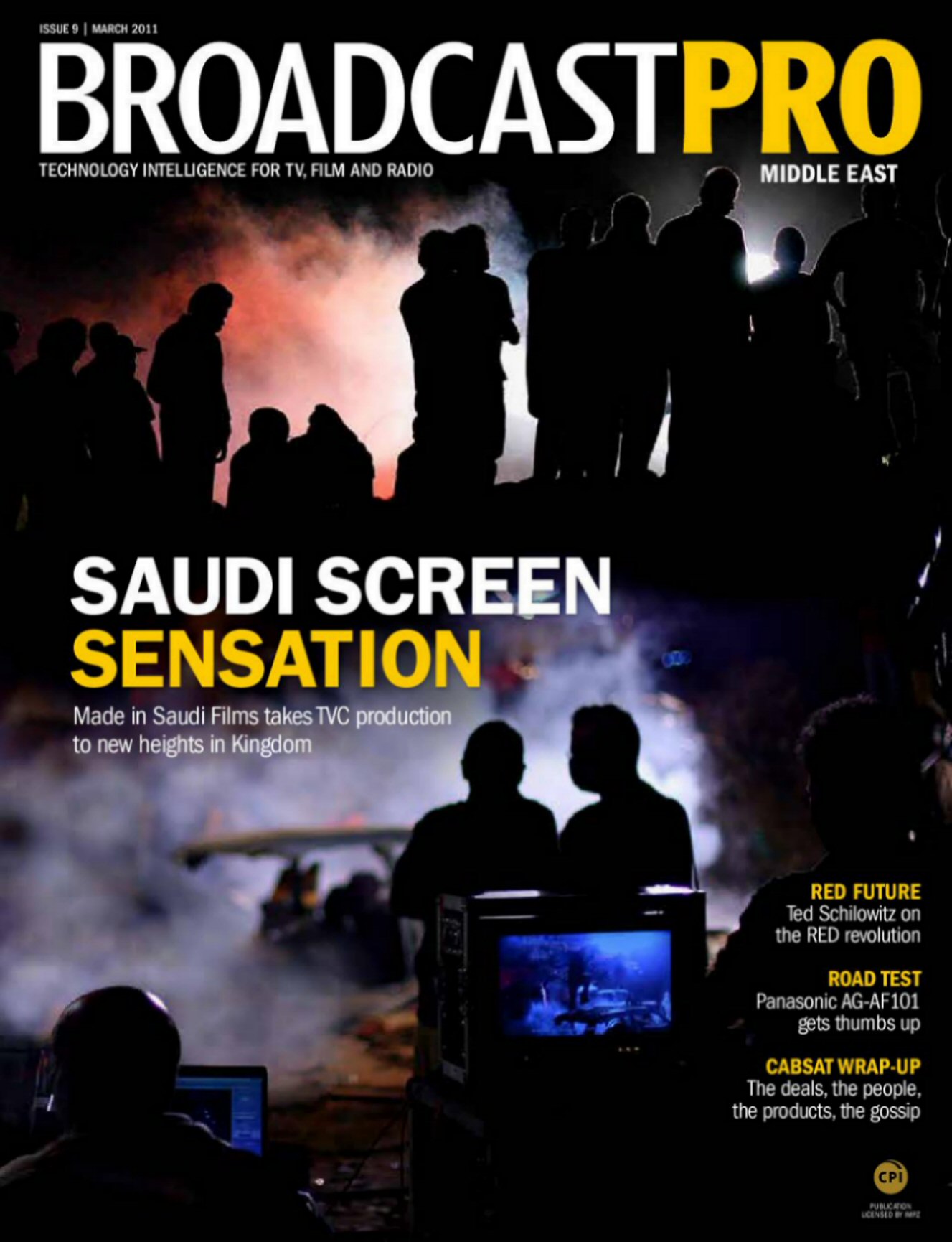 BROADCAST PRO MIDDLE EAST magazine side cover Issue 9  March 2011