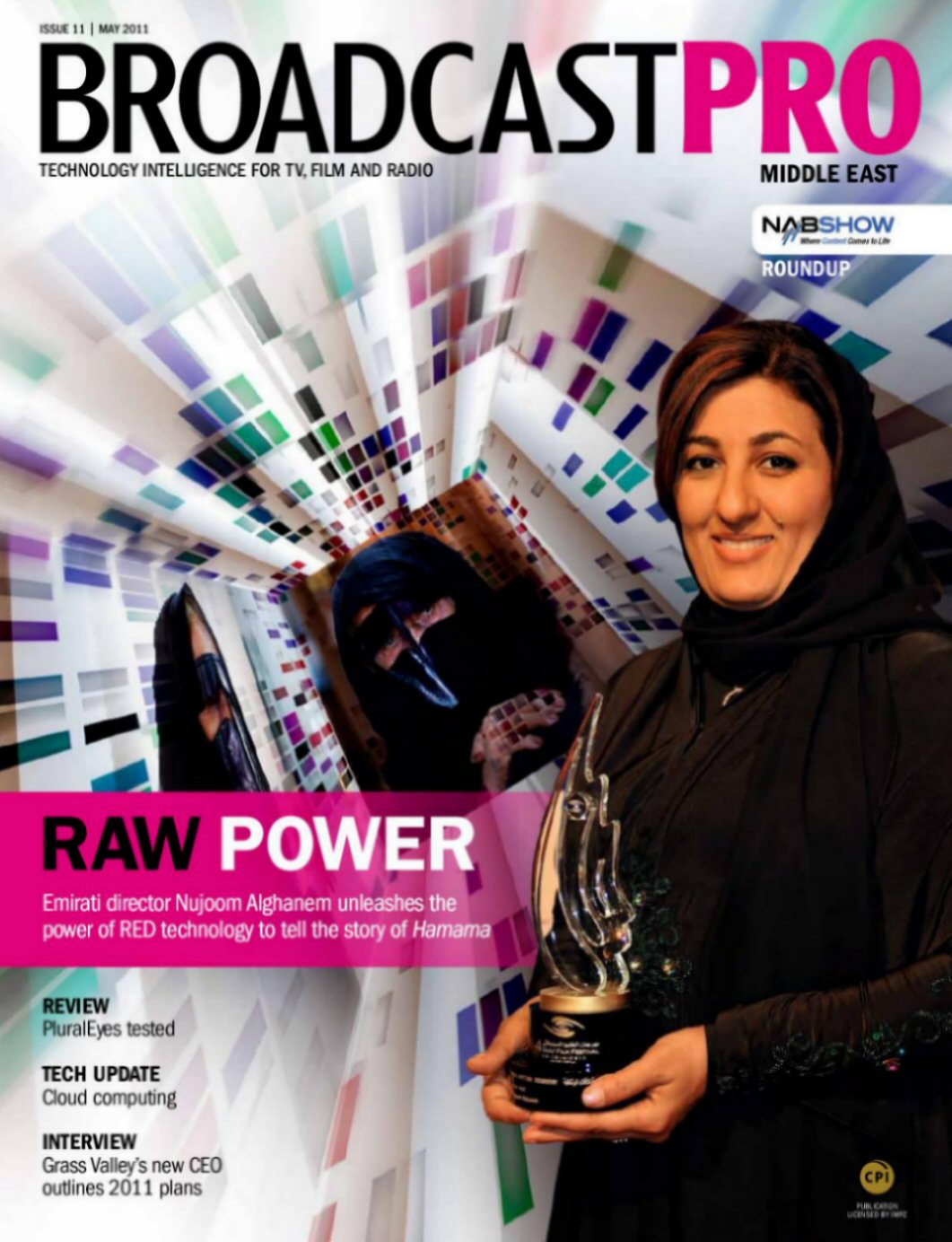 BROADCAST PRO MIDDLE EAST magazine side cover Issue 11  May 2011