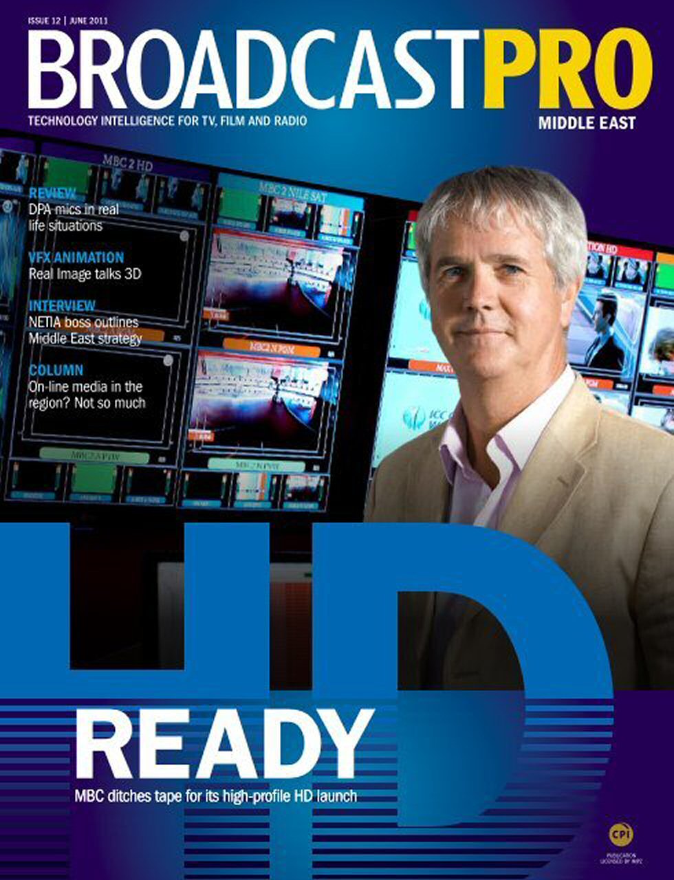 BROADCAST PRO MIDDLE EAST magazine side cover Issue 12  June 2011
