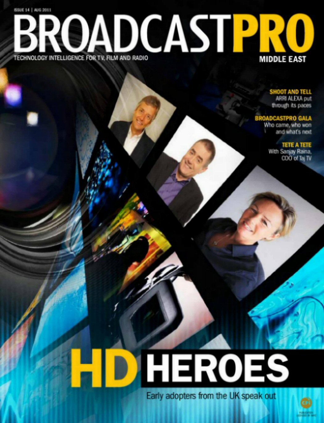 BROADCAST PRO MIDDLE EAST magazine side cover Issue 14  August 2011