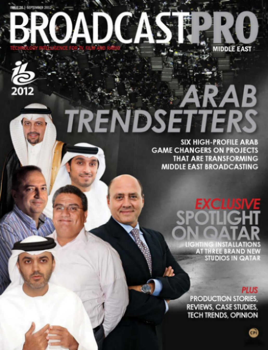 BROADCAST PRO MIDDLE EAST magazine side cover Issue 26  September 2012