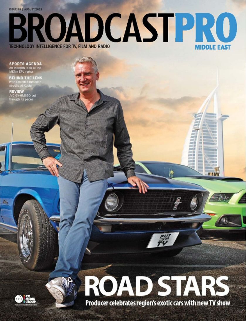 BROADCAST PRO MIDDLE EAST magazine side cover Issue 38  August 2013