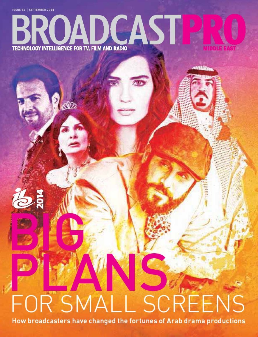 BROADCAST PRO MIDDLE EAST magazine side cover Issue 51  September 2014