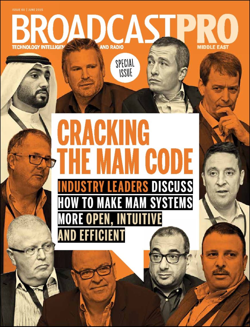 BROADCAST PRO MIDDLE EAST magazine side cover Issue 60  June 2015