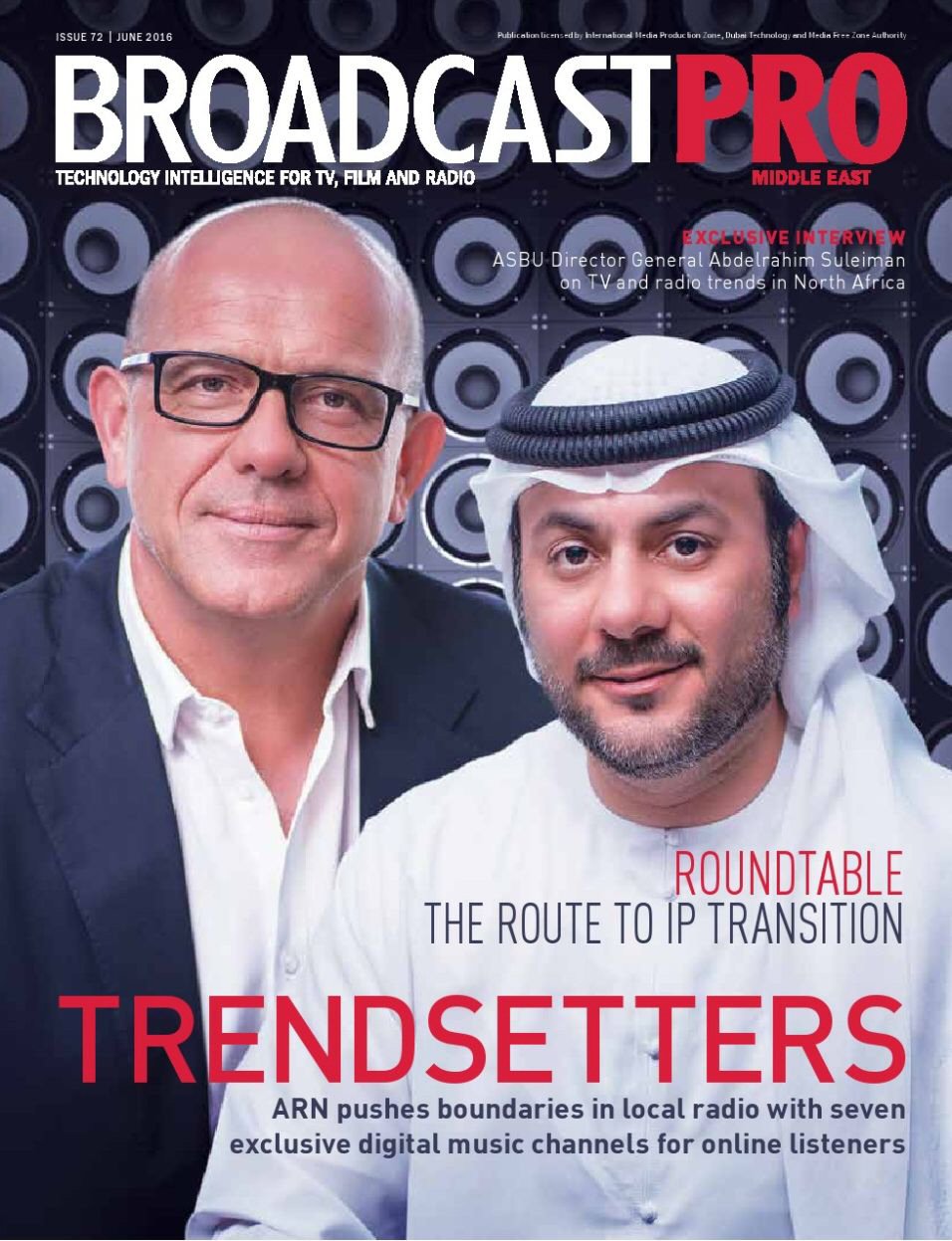 BROADCAST PRO MIDDLE EAST magazine side cover Issue 72  June 2016