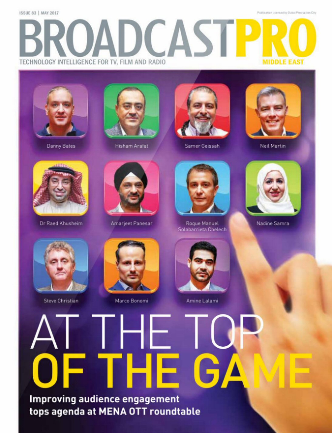 BROADCAST PRO MIDDLE EAST magazine side cover Issue 83  May 2017