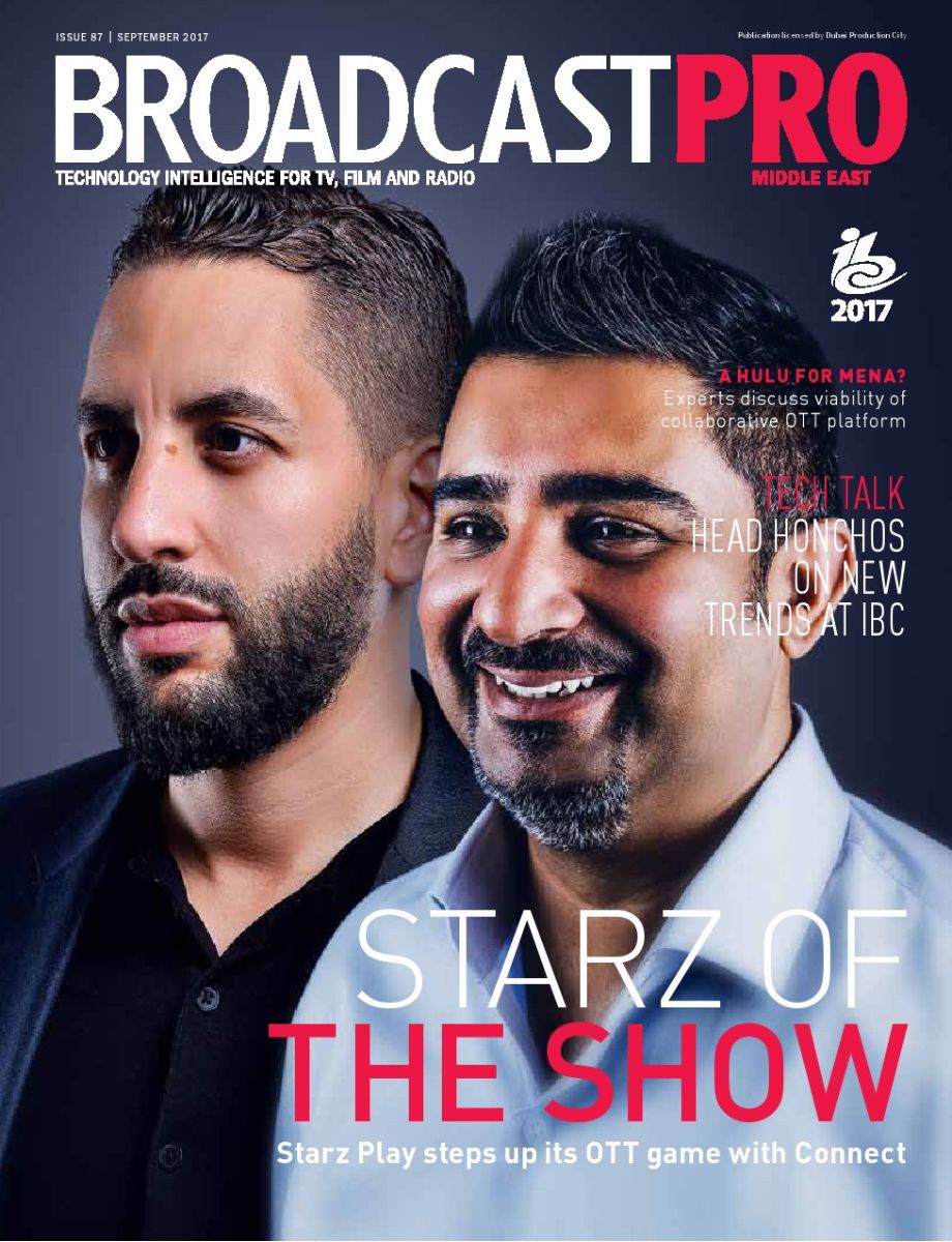 BROADCAST PRO MIDDLE EAST magazine side cover Issue 87  September 2017