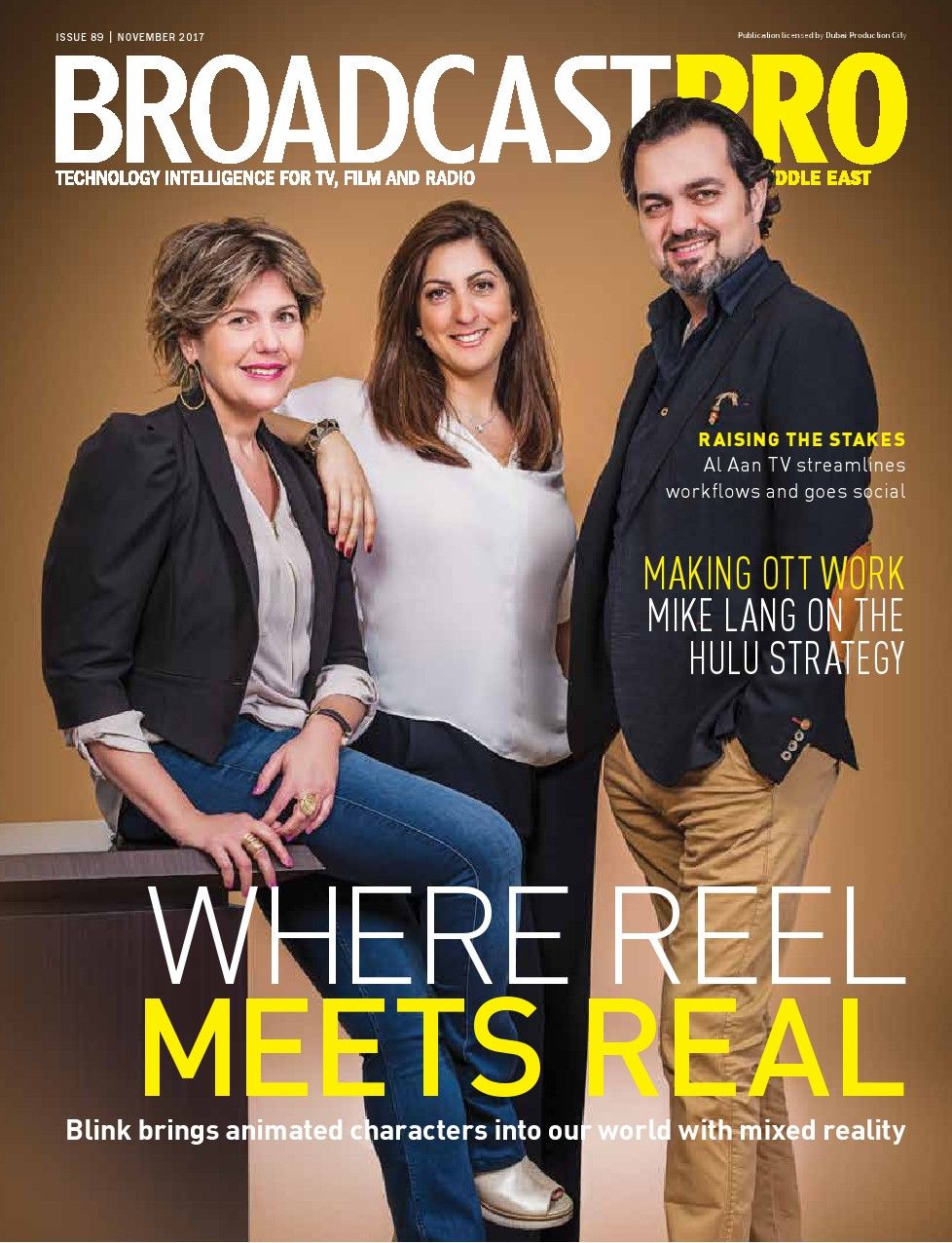 BROADCAST PRO MIDDLE EAST magazine side cover Issue 89  November 2017