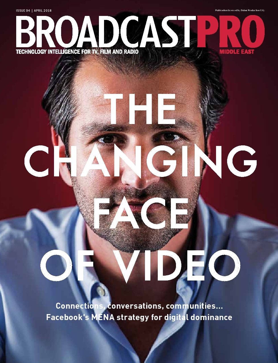 BROADCAST PRO MIDDLE EAST magazine side cover Issue 94  April 2018