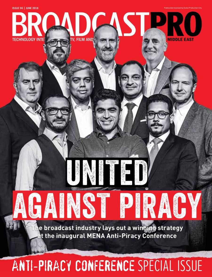 BROADCAST PRO MIDDLE EAST magazine side cover Issue 96  June 2018