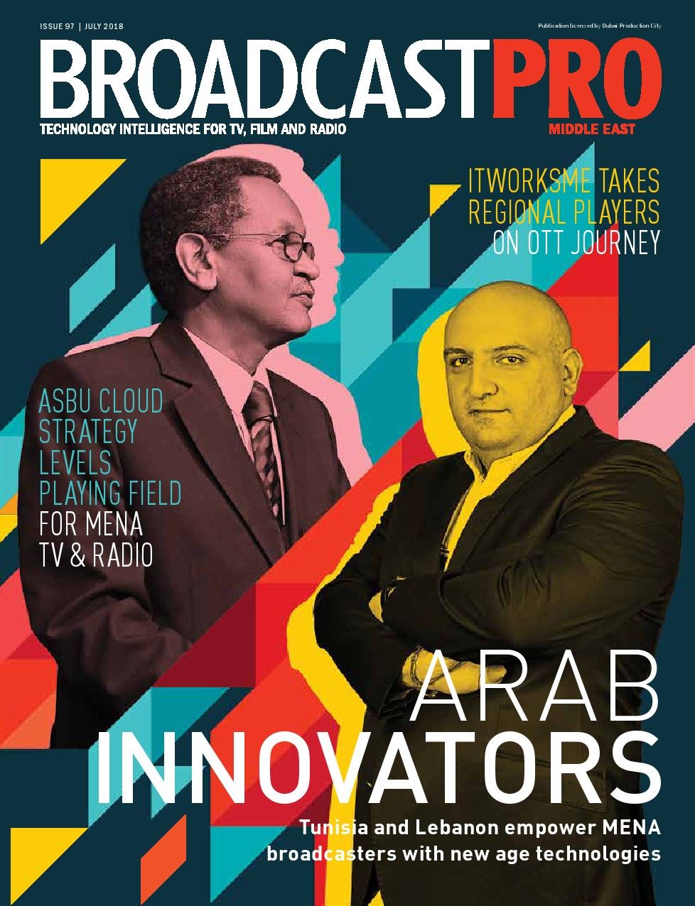 BROADCAST PRO MIDDLE EAST magazine side cover Issue 97  July 2018