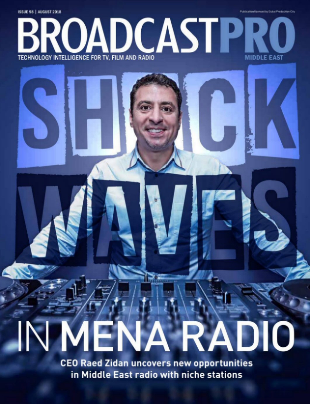 BROADCAST PRO MIDDLE EAST magazine side cover Issue 98  August 2018