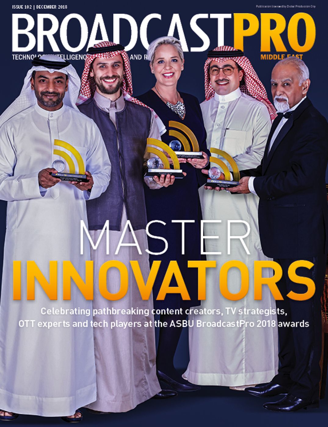 BROADCAST PRO MIDDLE EAST magazine side cover Issue 102  December 2018