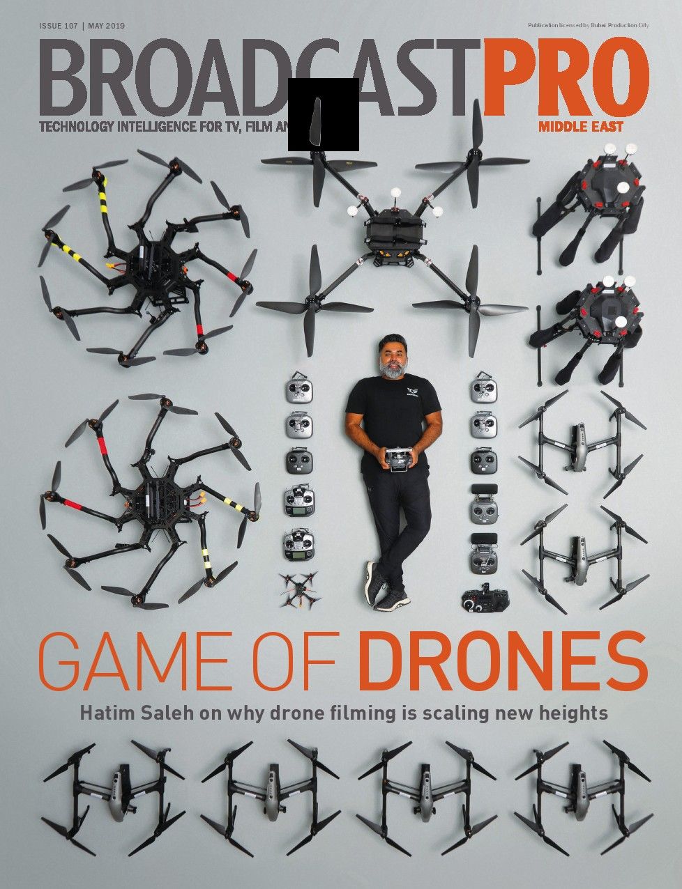 BROADCAST PRO MIDDLE EAST magazine side cover Issue 107  May 2019
