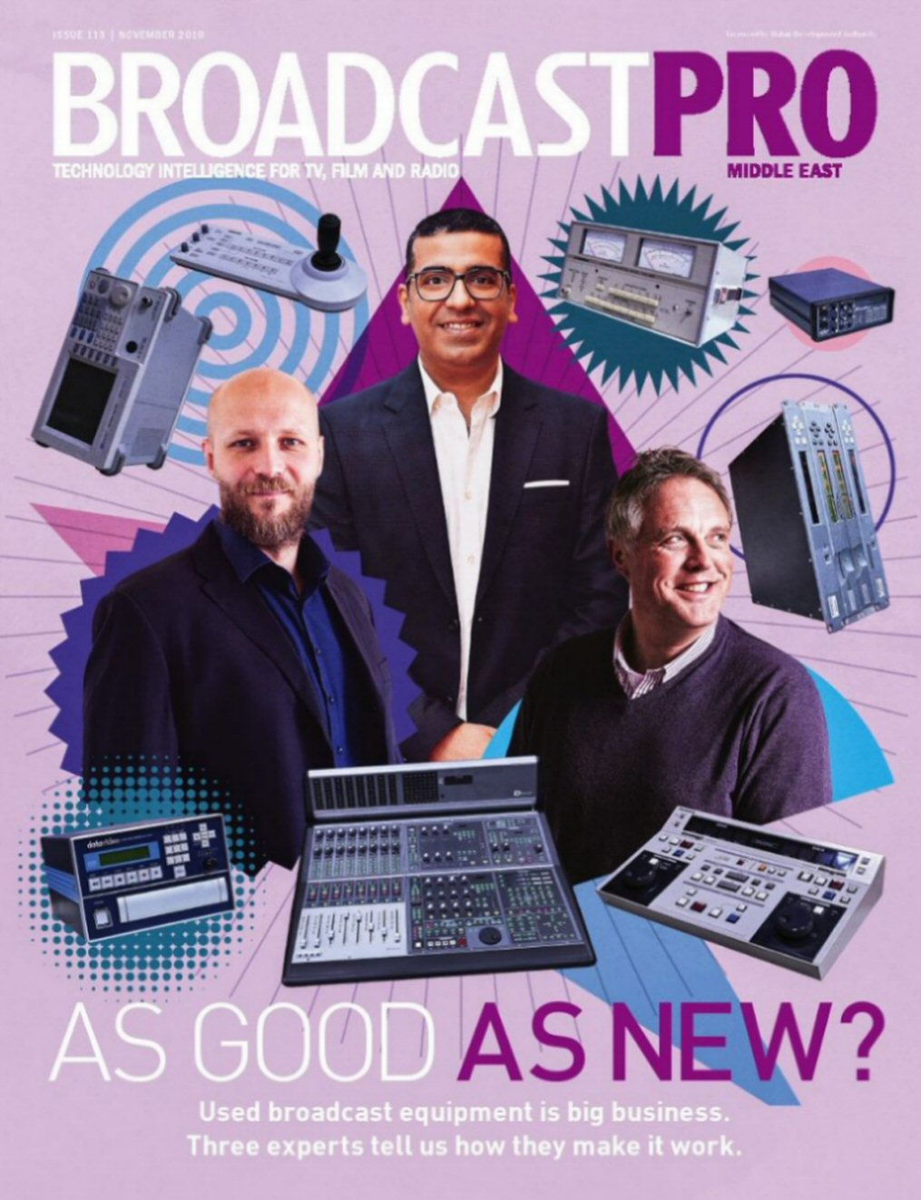 BROADCAST PRO MIDDLE EAST magazine side cover Issue 113  November 2019