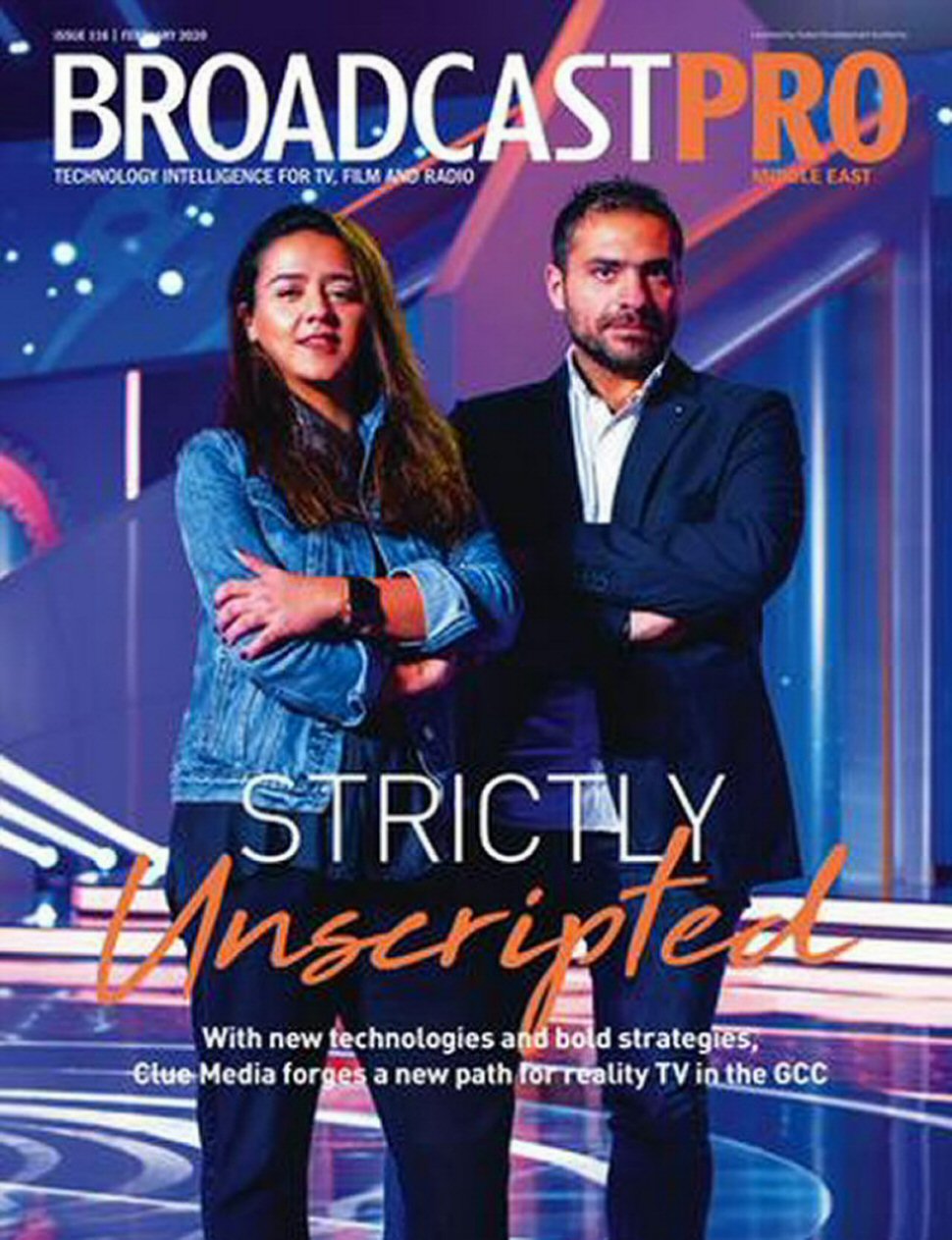 BROADCAST PRO MIDDLE EAST magazine side cover Issue 116  February 2020