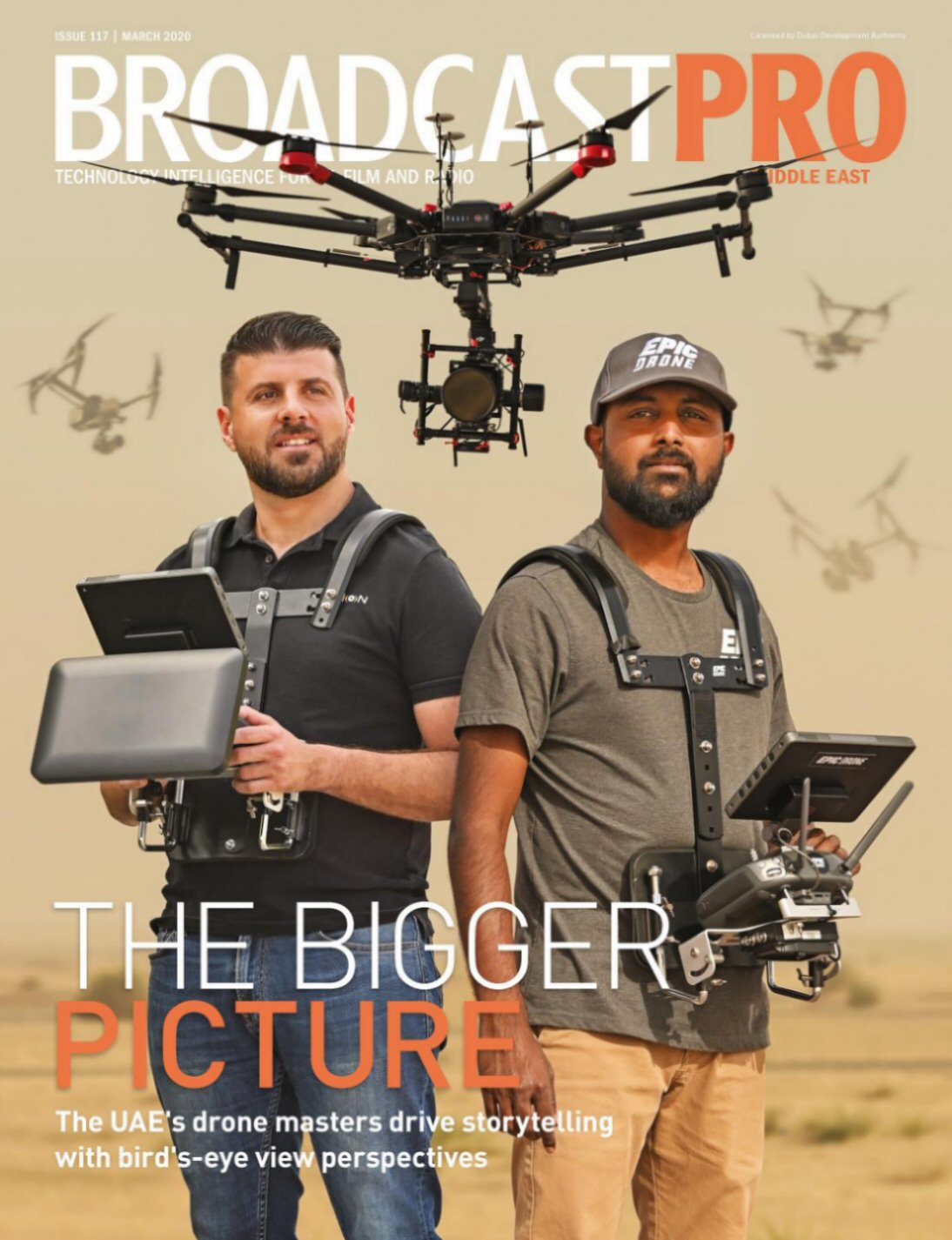 BROADCAST PRO MIDDLE EAST magazine side cover Issue 117  March 2020