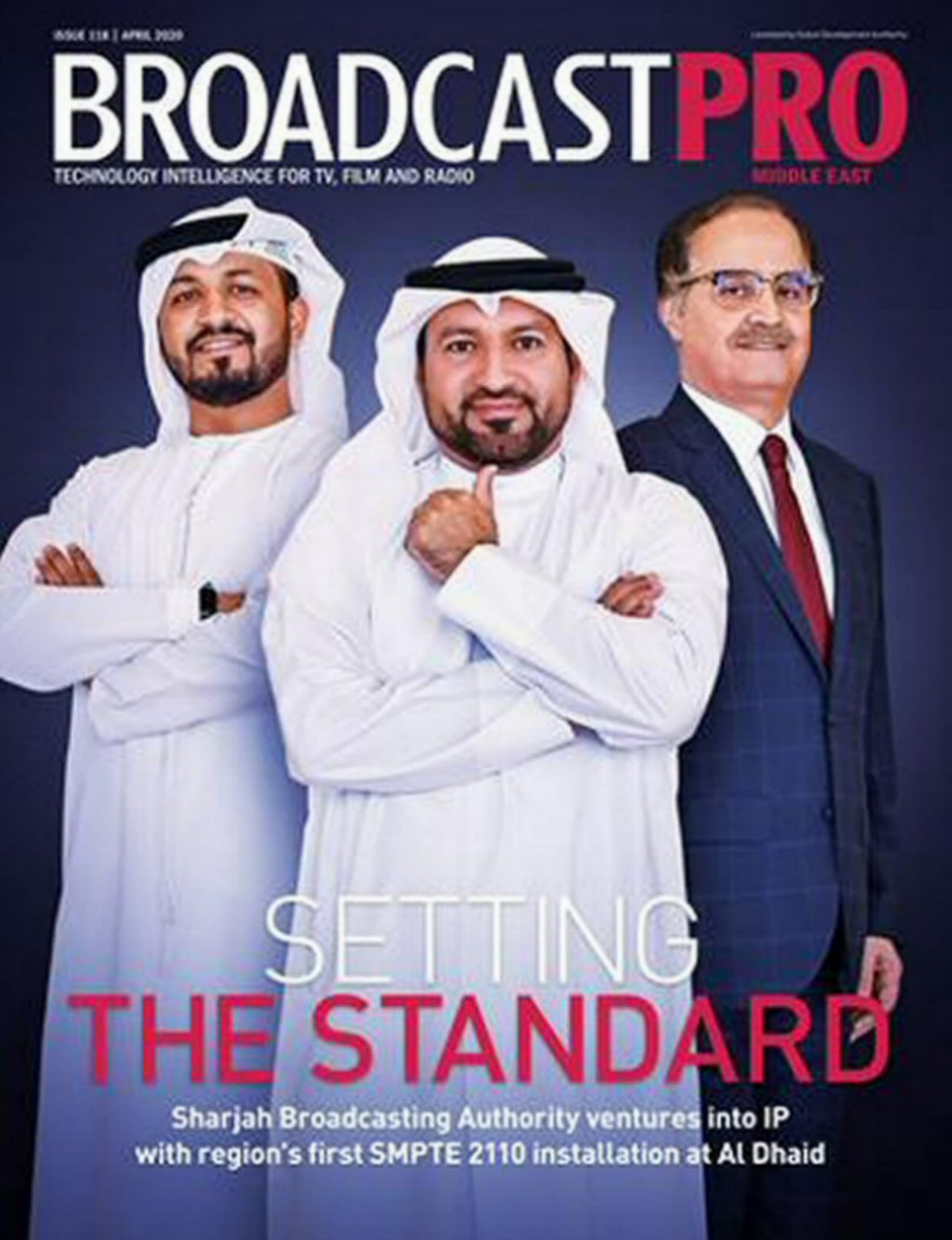 BROADCAST PRO MIDDLE EAST magazine side cover Issue 118  April 2020