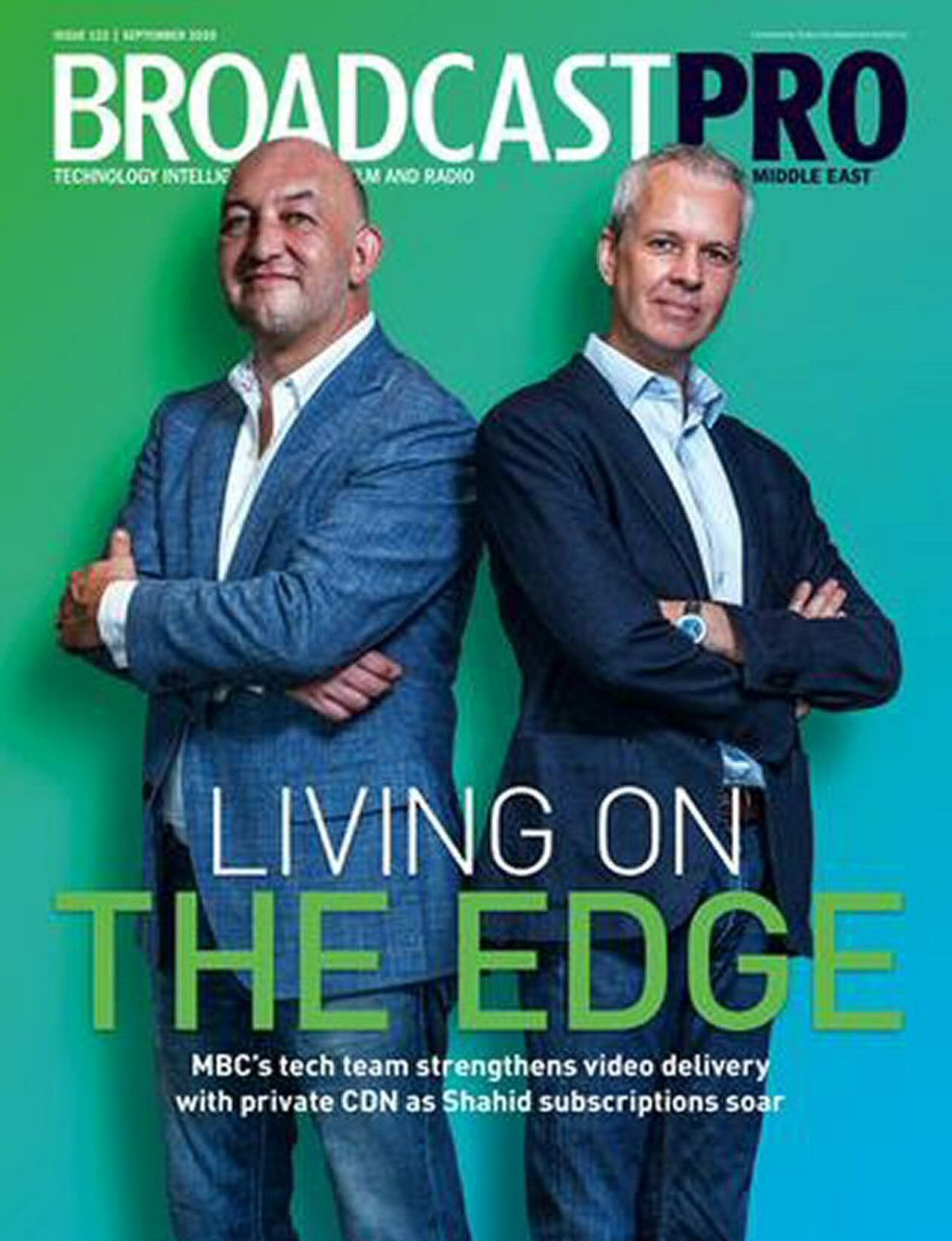 BROADCAST PRO MIDDLE EAST magazine side cover Issue 122  September 2020