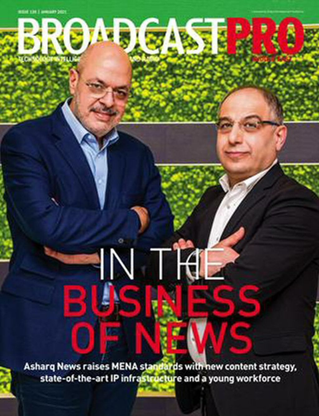 BROADCAST PRO MIDDLE EAST magazine side cover Issue 126  January 2021