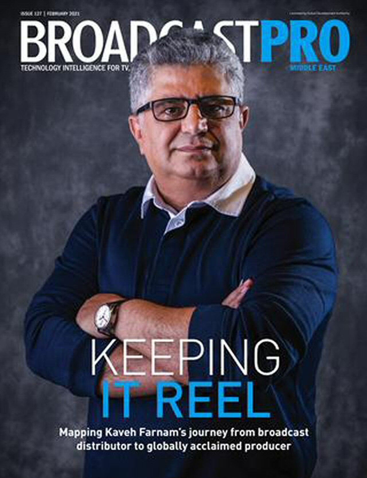 BROADCAST PRO MIDDLE EAST magazine side cover Issue 127  February 2021