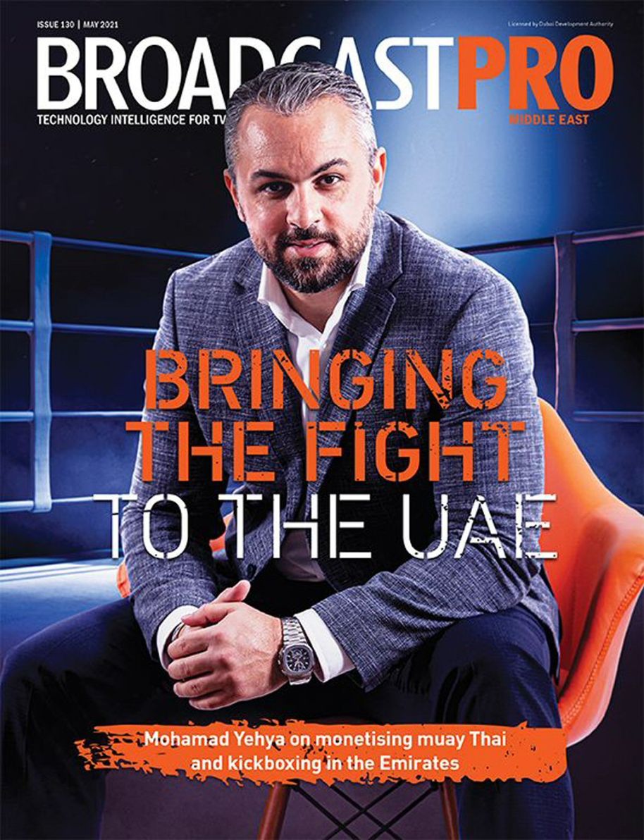 BROADCAST PRO MIDDLE EAST magazine side cover Issue 130  May 2021