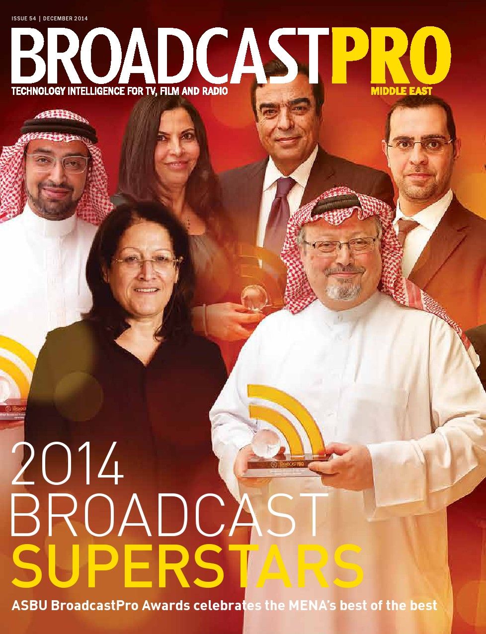 BROADCAST PRO MIDDLE EAST magazine side cover Issue 54  December 2014