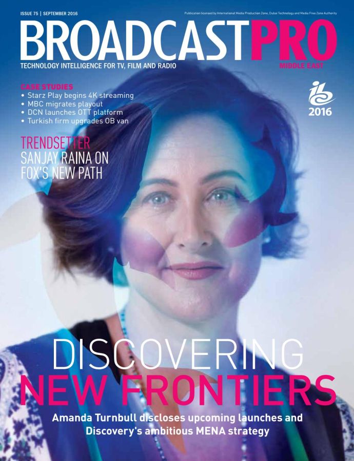 BROADCAST PRO MIDDLE EAST magazine side cover Issue 75 September 2016