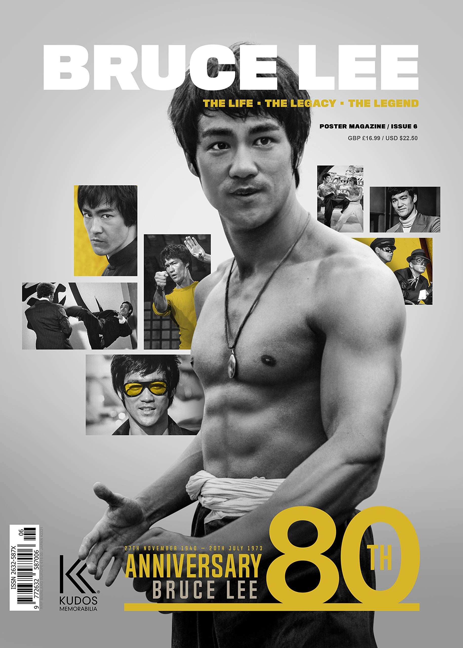 BRUCE LEE (KUDOS) magazine side cover Issue 6   