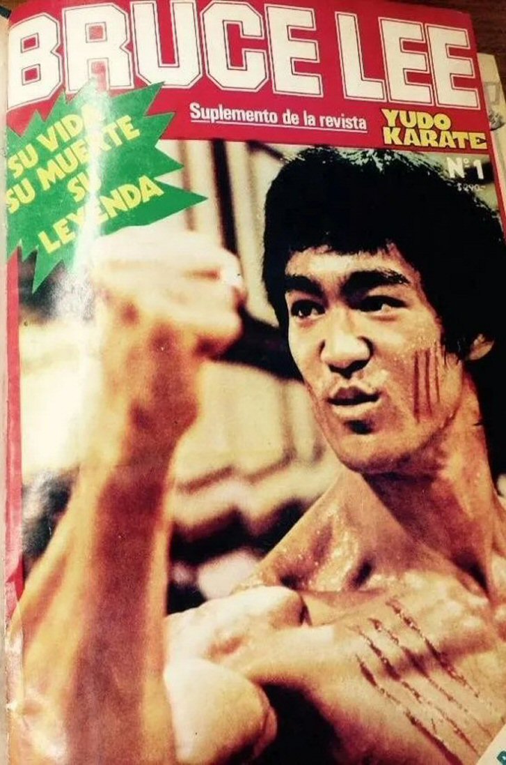 BRUCE LEE magazine side cover Issue 1   1977