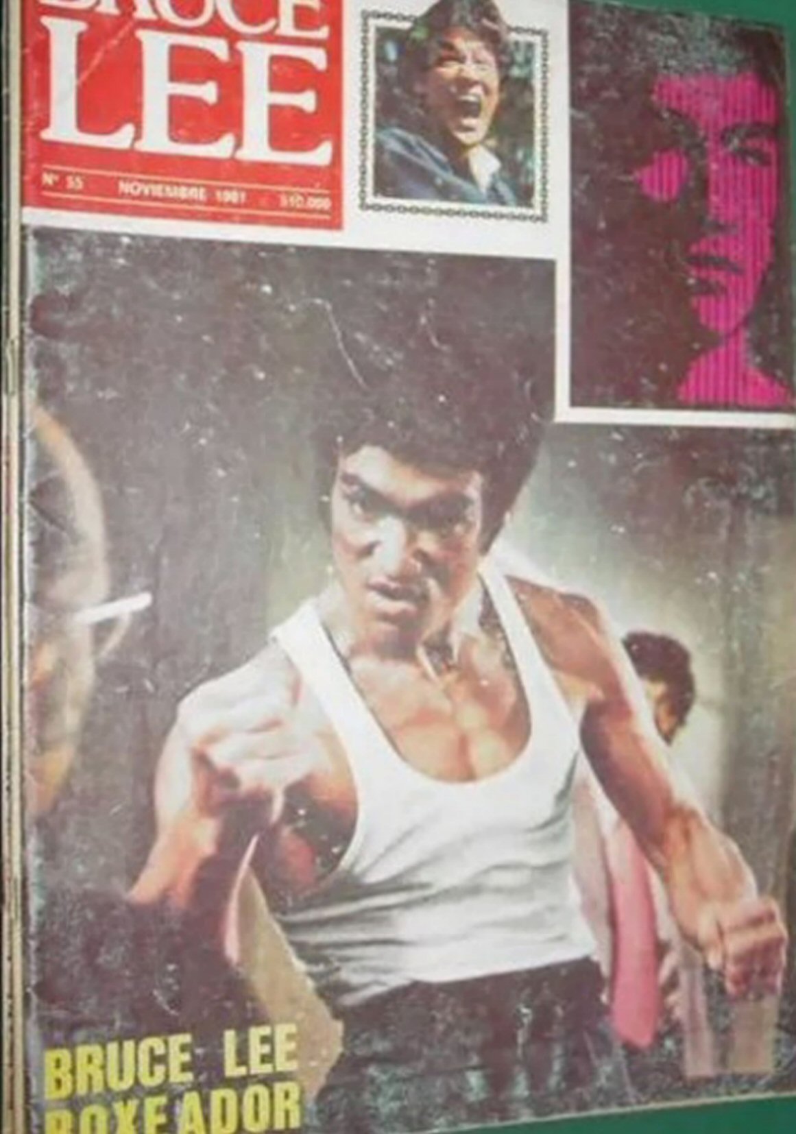 BRUCE LEE magazine side cover Issue 55  November 1981