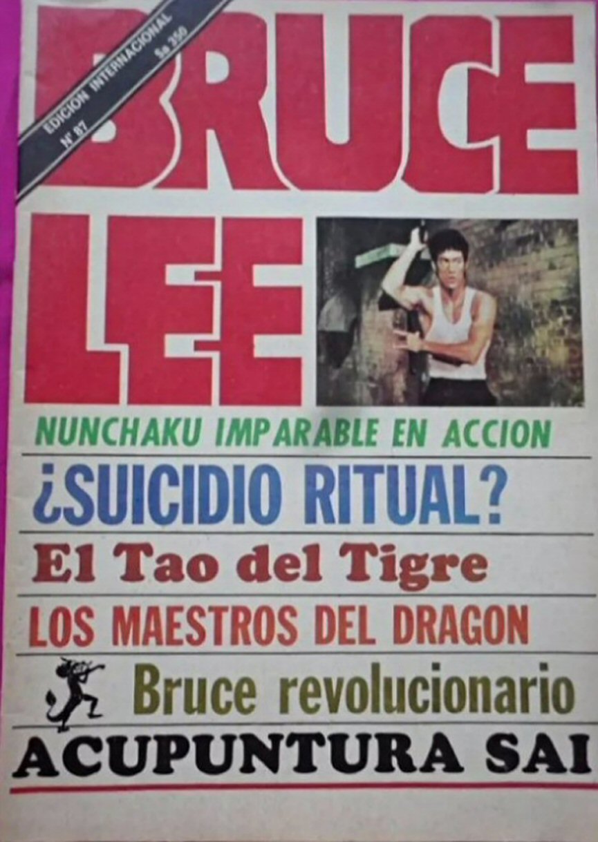 BRUCE LEE magazine side cover Issue 87   1985