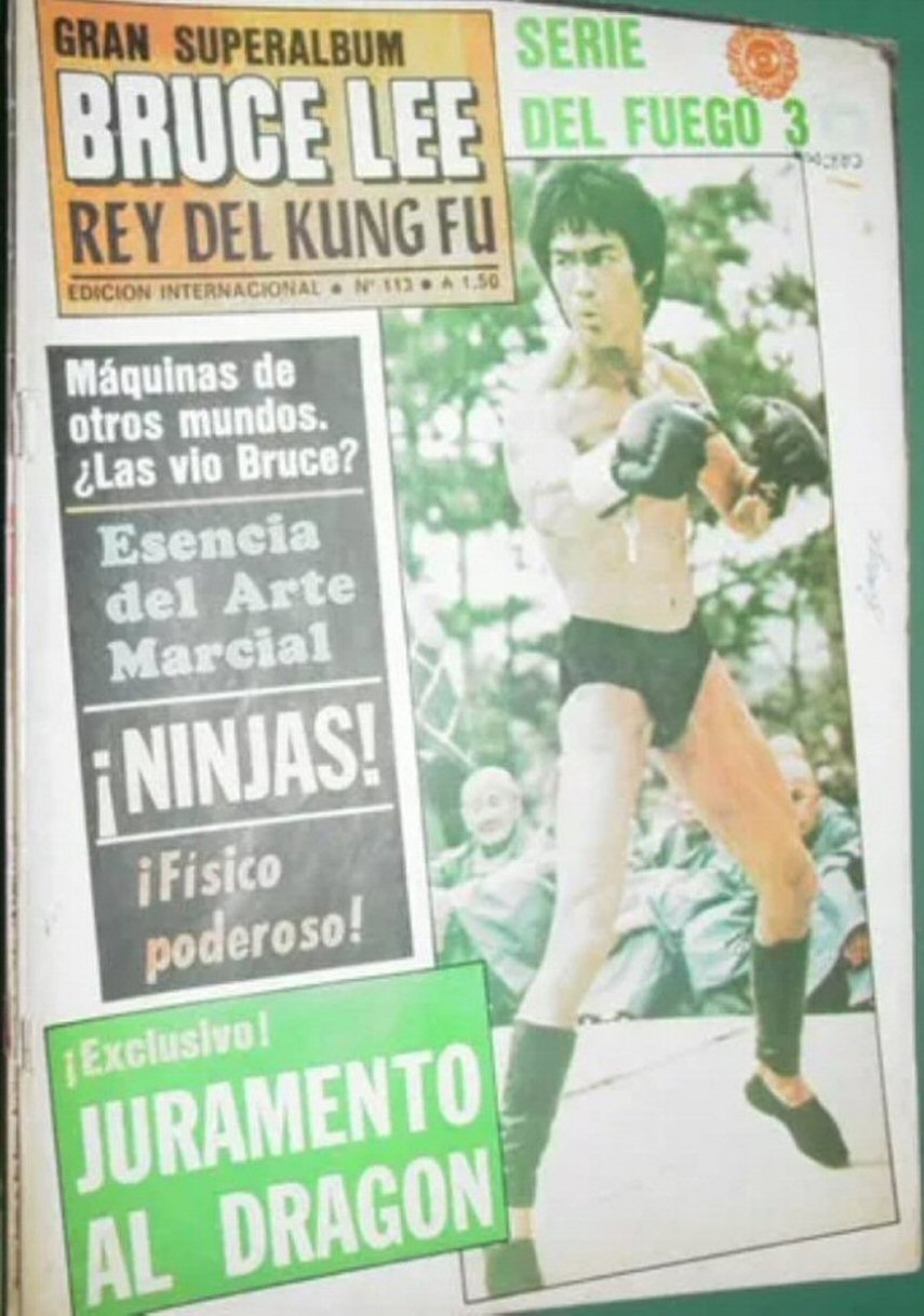 BRUCE LEE magazine side cover Issue 113   1986