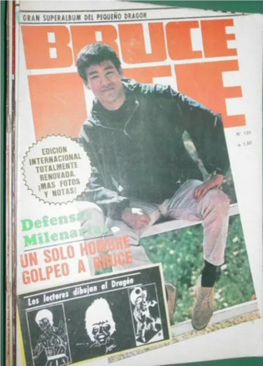 BRUCE LEE magazine side cover Issue 120   1987
