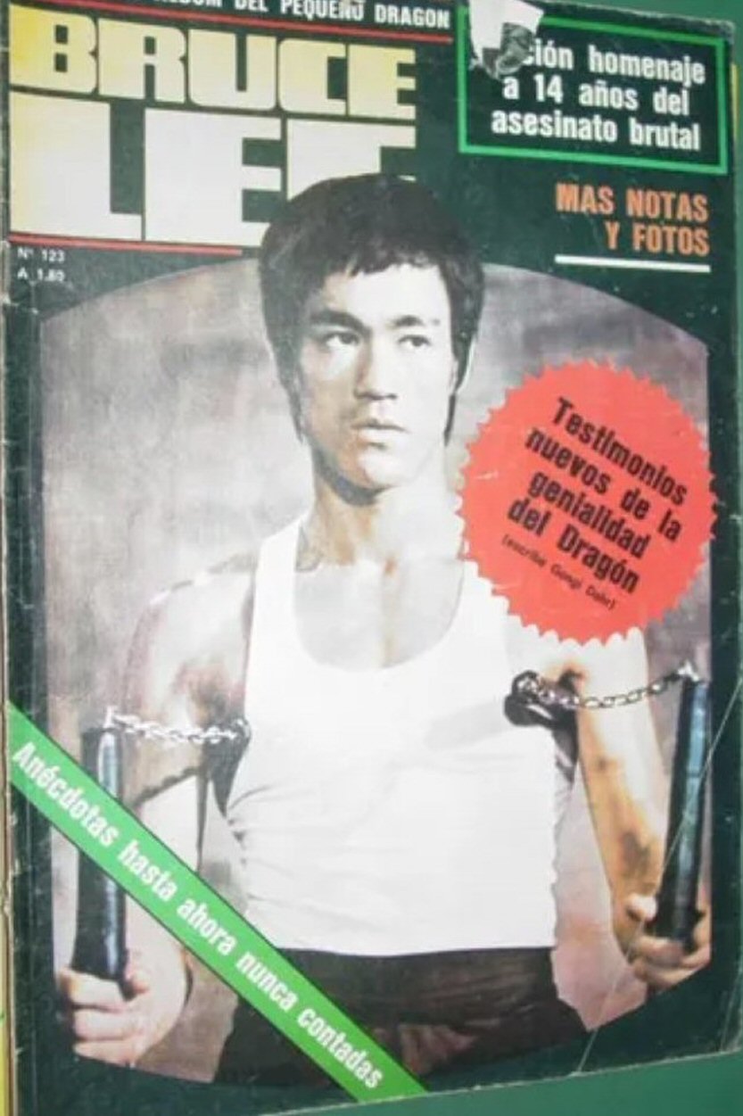 BRUCE LEE magazine side cover Issue 123   1987