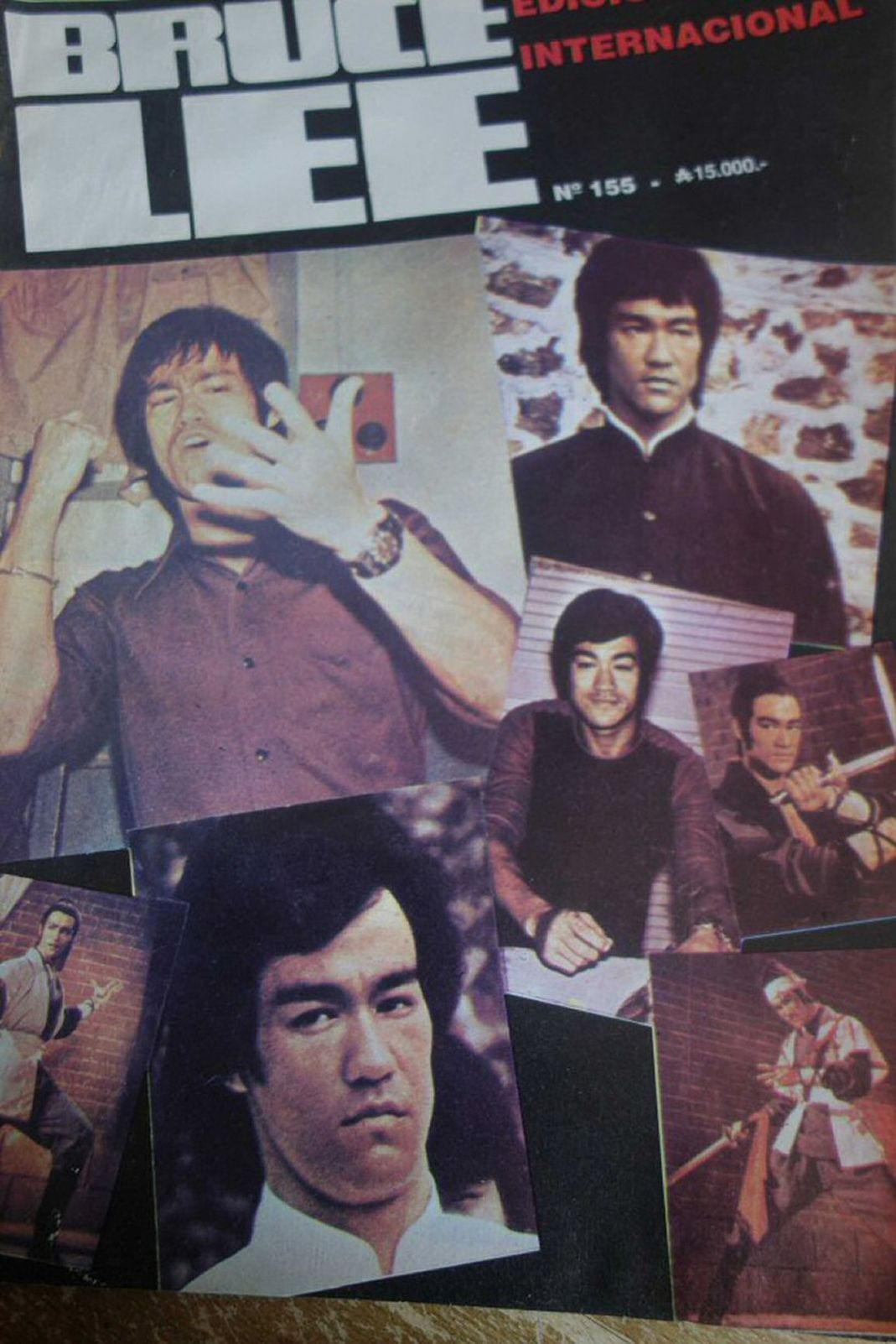 BRUCE LEE magazine side cover Issue 155   1990