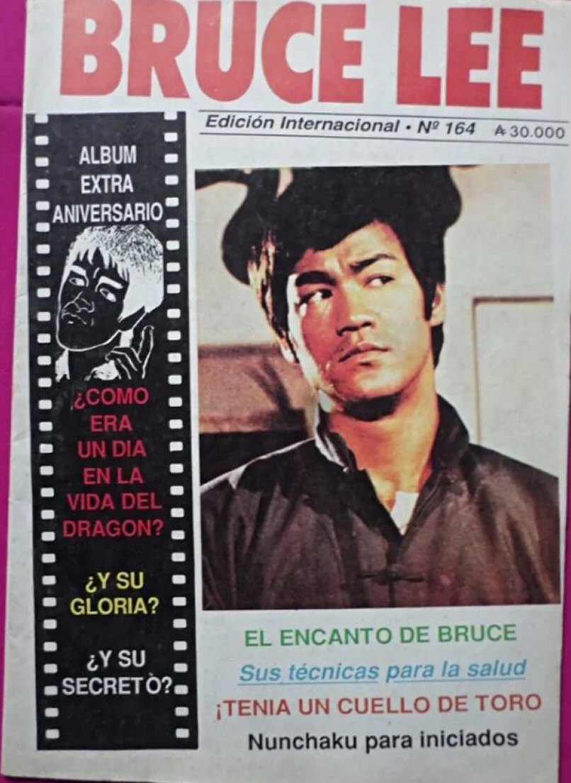 BRUCE LEE magazine side cover Issue 164   1991