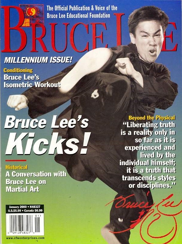 BRUCE LEE CFW magazine side cover  January 2000
