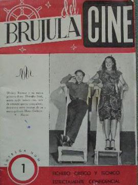 BRUJULA DEL CINE magazine side cover Issue 1  1948